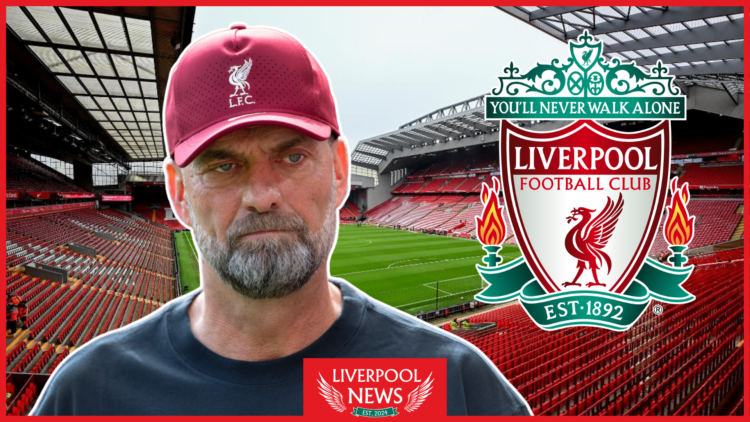 Liverpool badge and Jurgen Klopp