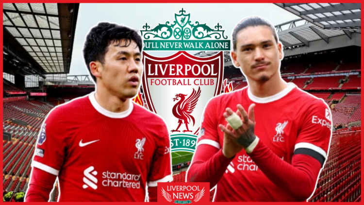 Wataru Endo Darwin Nunez Liverpool