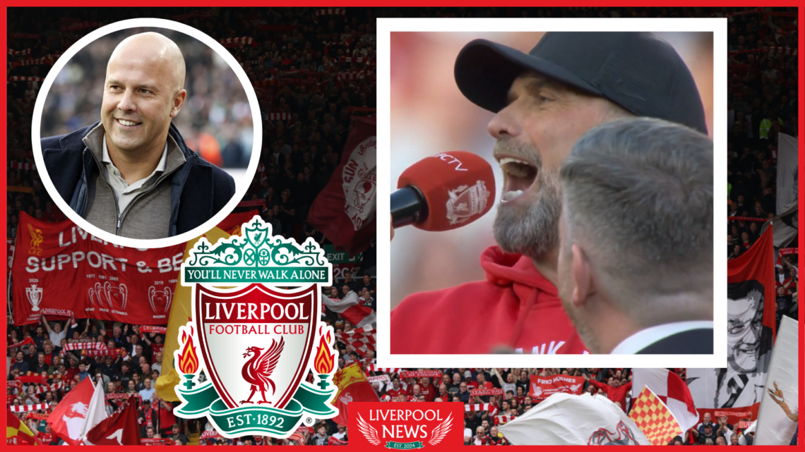 Arne Slot, Liverpool badge, Jurgen Klopp