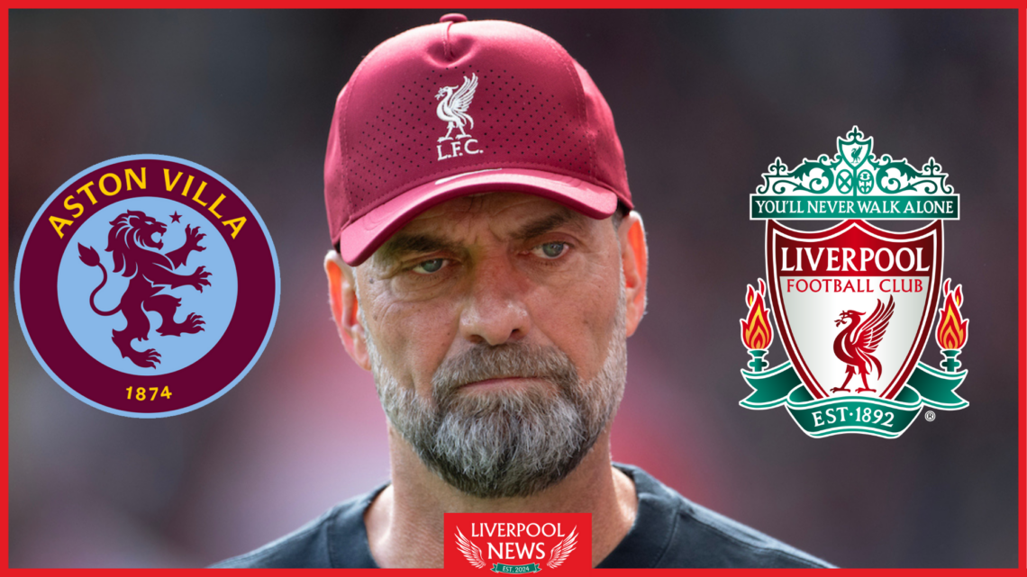 Jurgen Klopp, Aston Villa badge, Liverpool badge