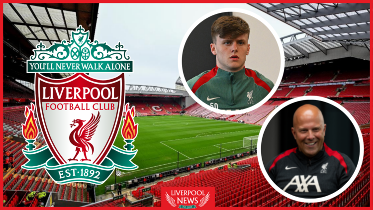 Ben Doak, Arne Slot, Liverpool badge