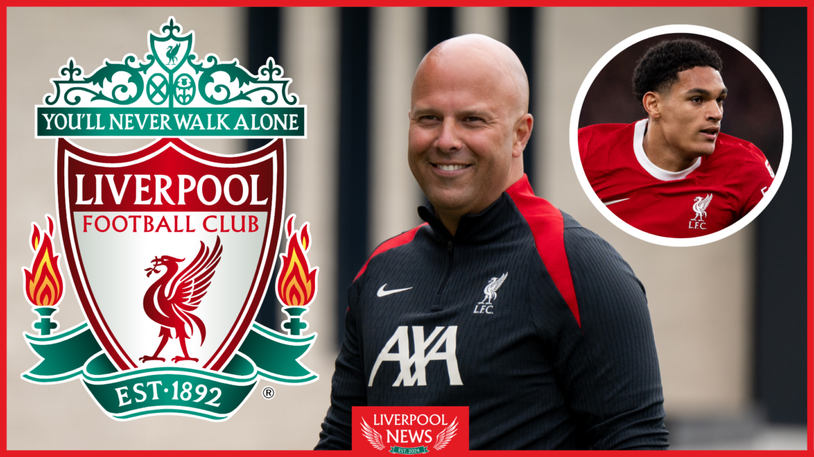 Arne Slot, Jarell Quansah, Liverpool badge
