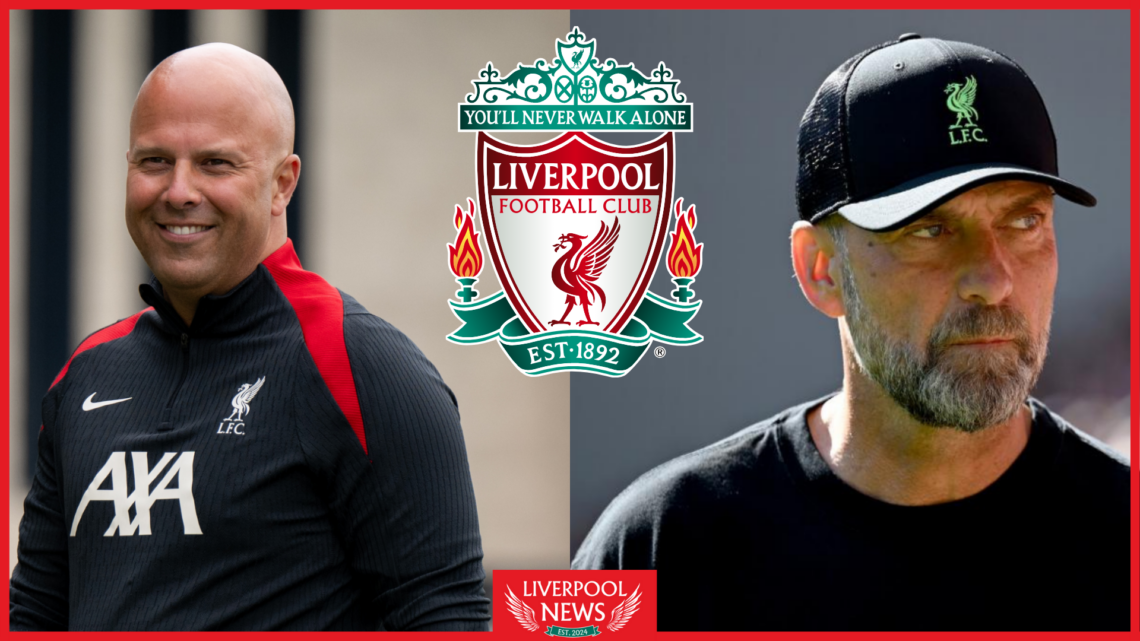 Arne Slot, Jurgen Klopp, Liverpool badge