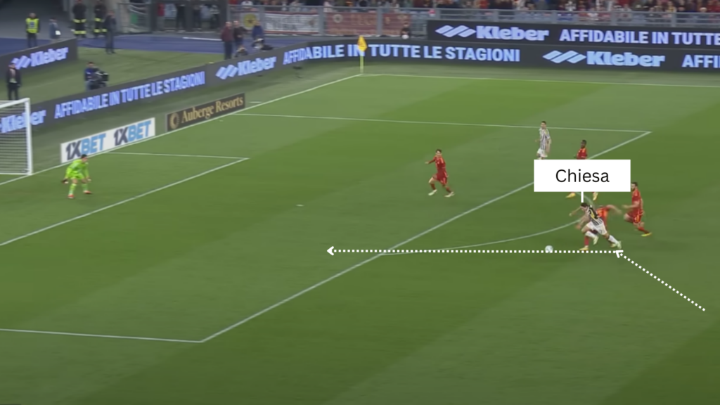Federico Chiesa for Juventus v Roma