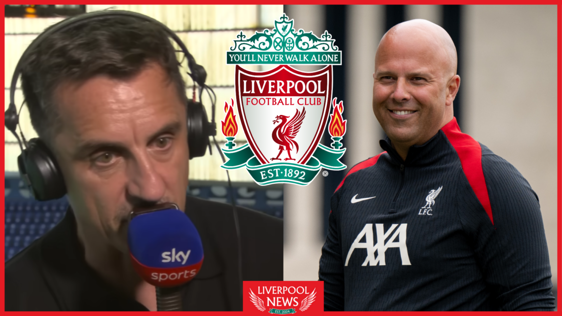 Gary Neville, Arne Slot, Liverpool badge