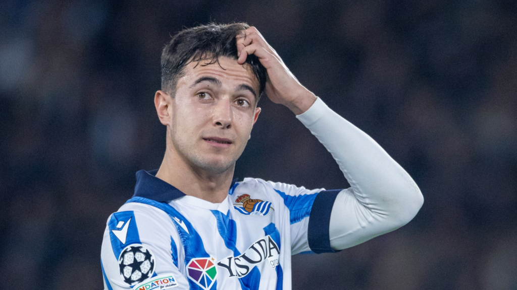 Real Sociedad midfielder Martin Zubimendi