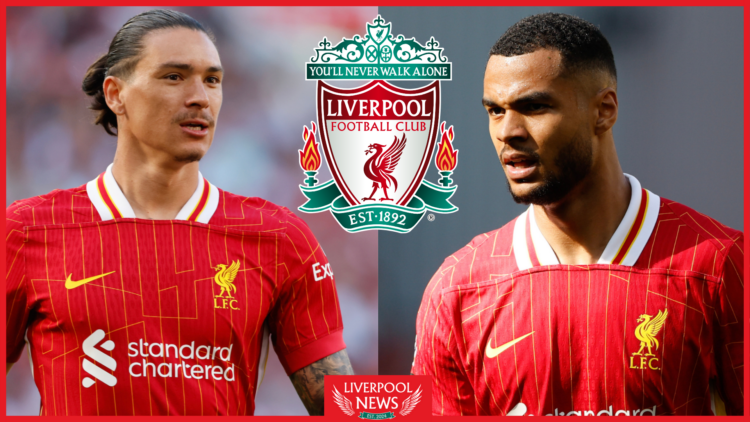 Darwin Nunez, Cody Gakpo, Liverpool badge