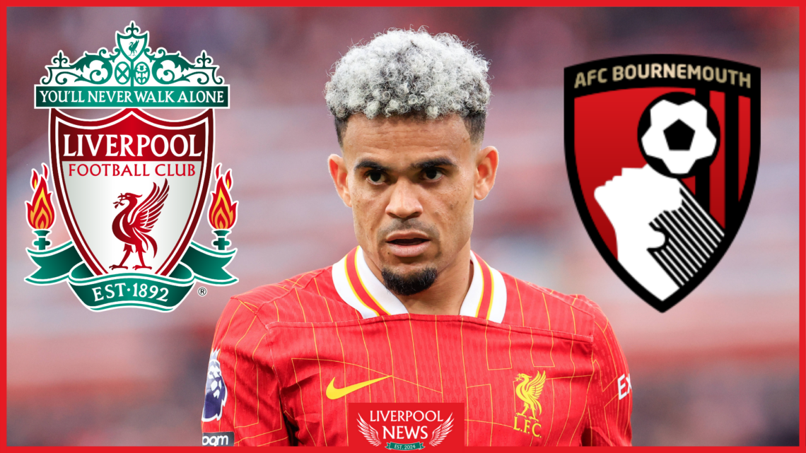 Luis Diaz, Liverpool badge, Bournemouth badge