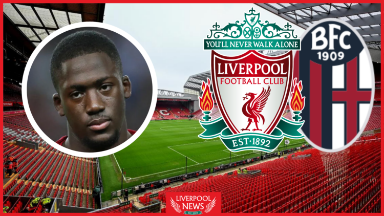 Ibrahima Konate, Liverpool badge, Bologna badge