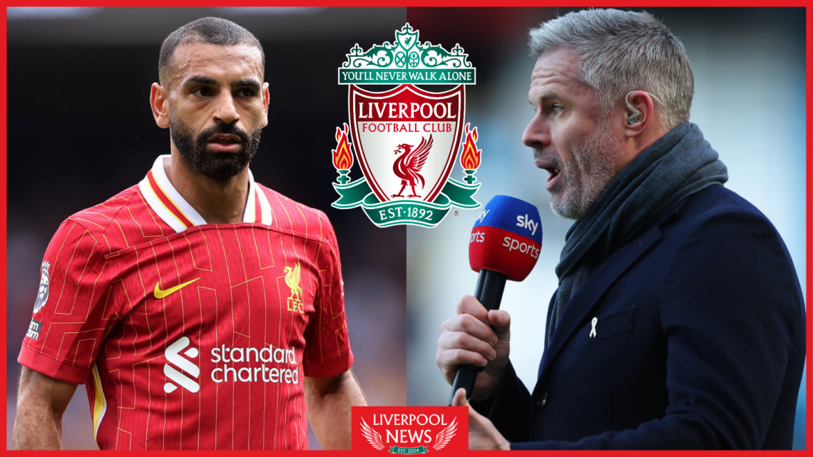 Mohamed Salah, Jamie Carragher, Liverpool badge