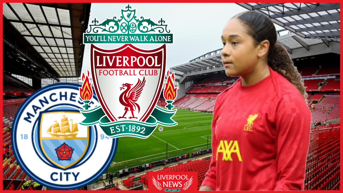 Olivia Smith, Liverpool badge, Manchester City badge