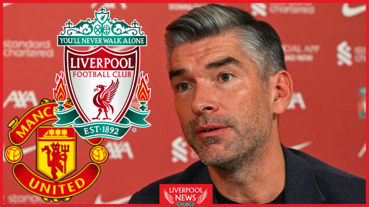 Richard Hughes, Liverpool badge, Manchester United badge