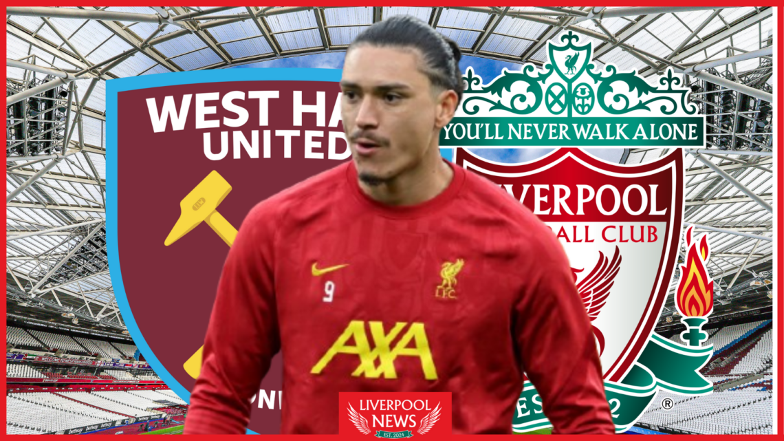 Darwin Nunez Liverpool West Ham