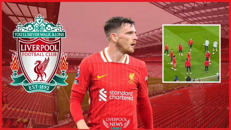 Picture of Liverpool defender Andy Robertson.