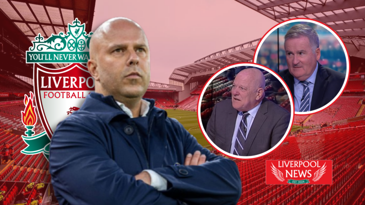 Arne Slot, Andy Gray, Richard Keys, Liverpool badge
