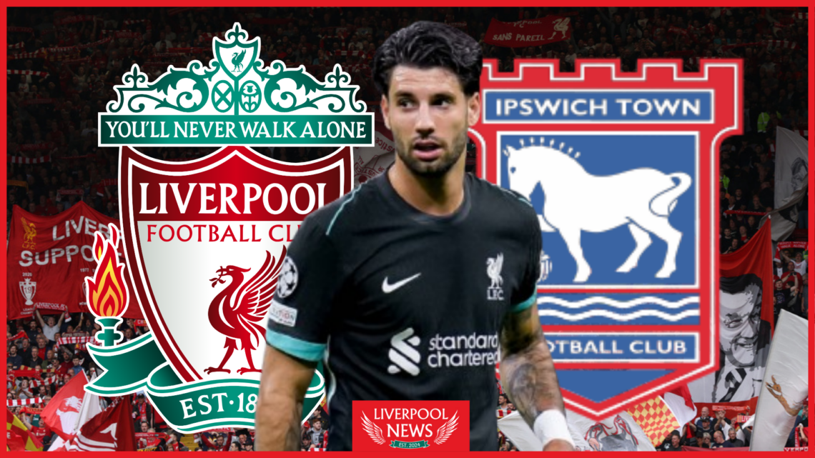 Dominik Szoboszlai, Liverpool badge, Ipswich Town badge