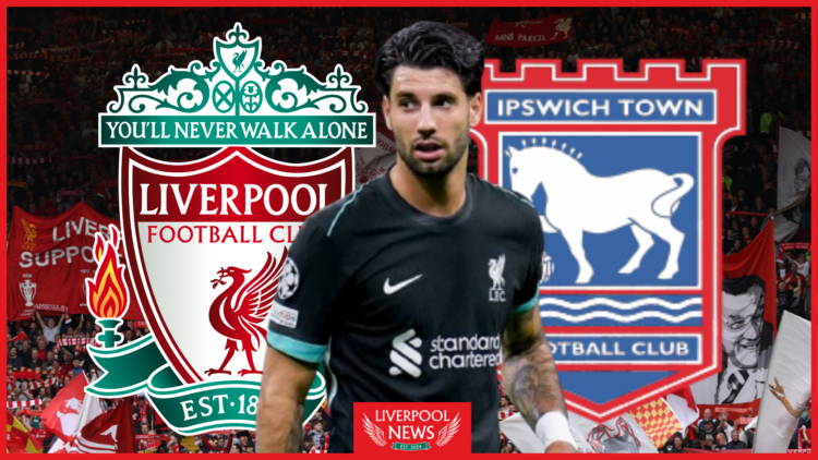 Dominik Szoboszlai, Liverpool badge, Ipswich Town badge