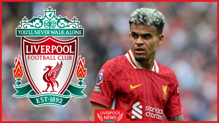 Liverpool badge, Luis Diaz