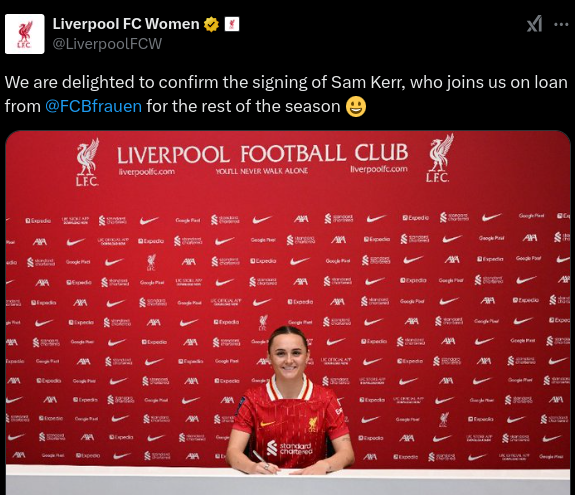Liverpool Women Sam Kerr