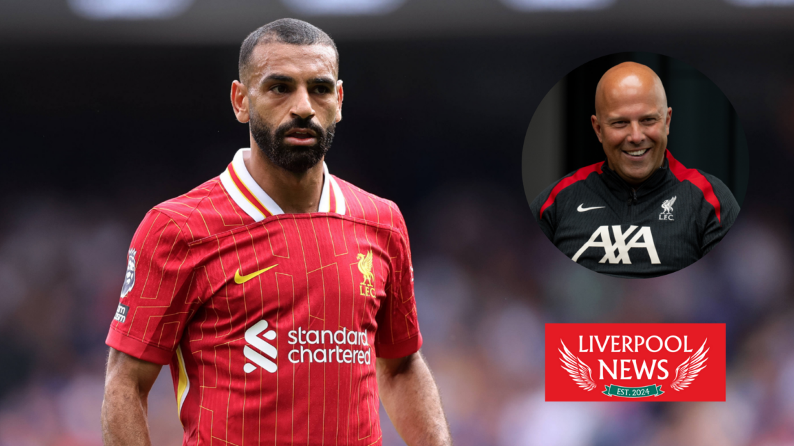 Picture of Liverpool boss Arne Slot and Mohamed Salah.