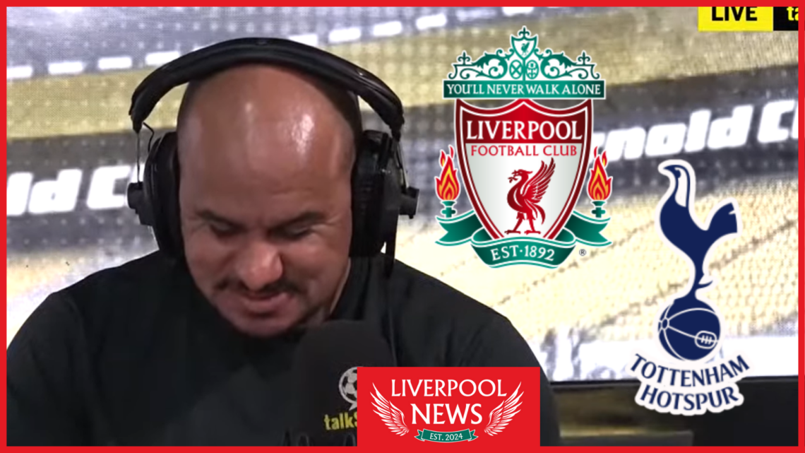Picture of Gabby Agbonlahor with Liverpool badge.