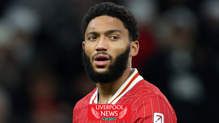 Liverpool defender Joe Gomez
