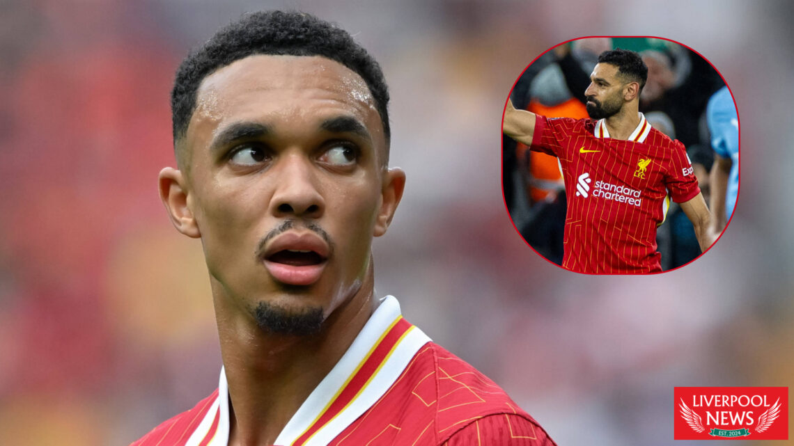 Trent Alexander-Arnold, Mohamed Salah in inset