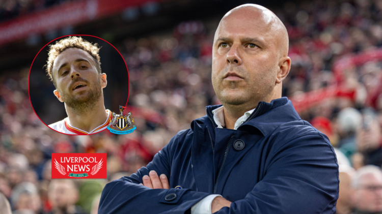 Diogo Jota Arne Slot Liverpool Newcastle