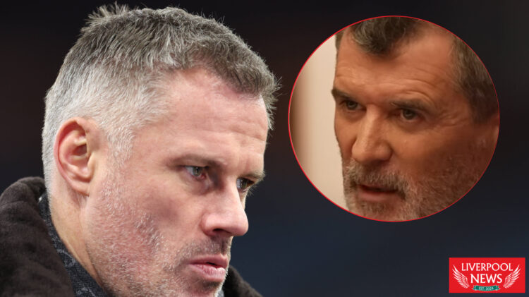 Jamie Carragher and Roy Keane