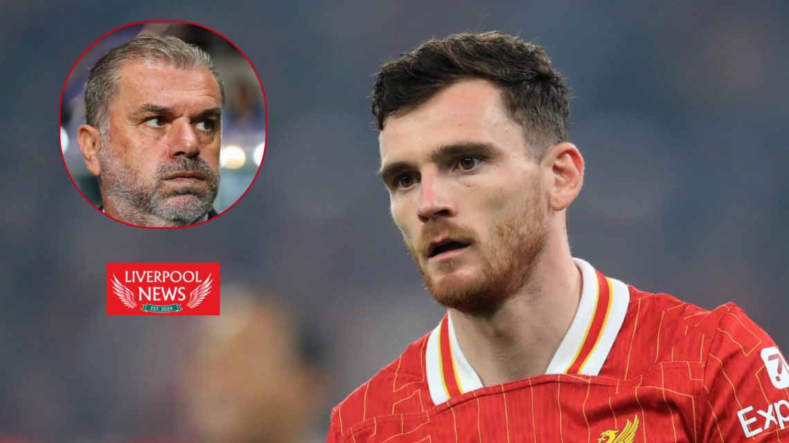 Liverpool, Andy Robertson, Arne Slot, Ange Postecoglou, Tottenham, Destiny Udogie