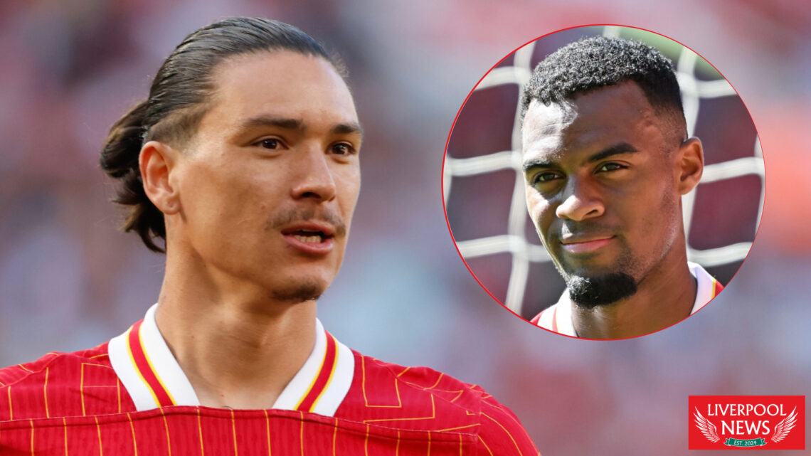 Liverpool striker Darwin Nunez and Ryan Gravenberch