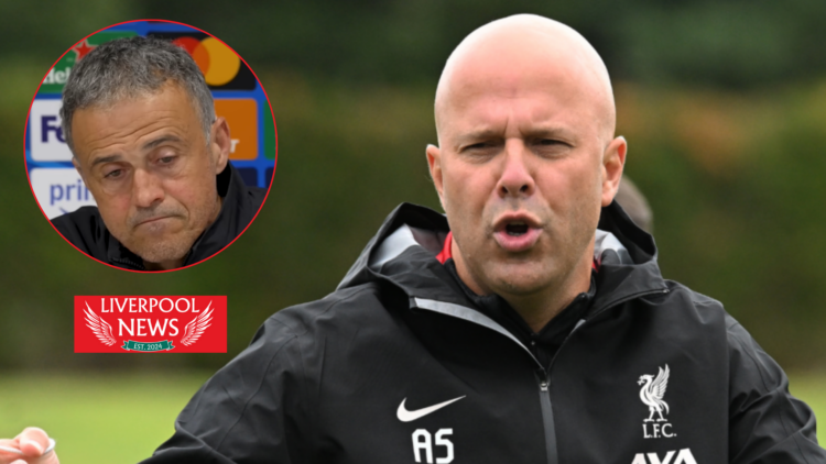 Liverpool boss Arne Slot and Luis Enrique
