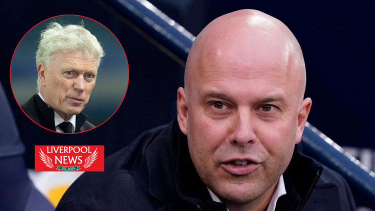 Liverpool manager Arne Slot and David Moyes