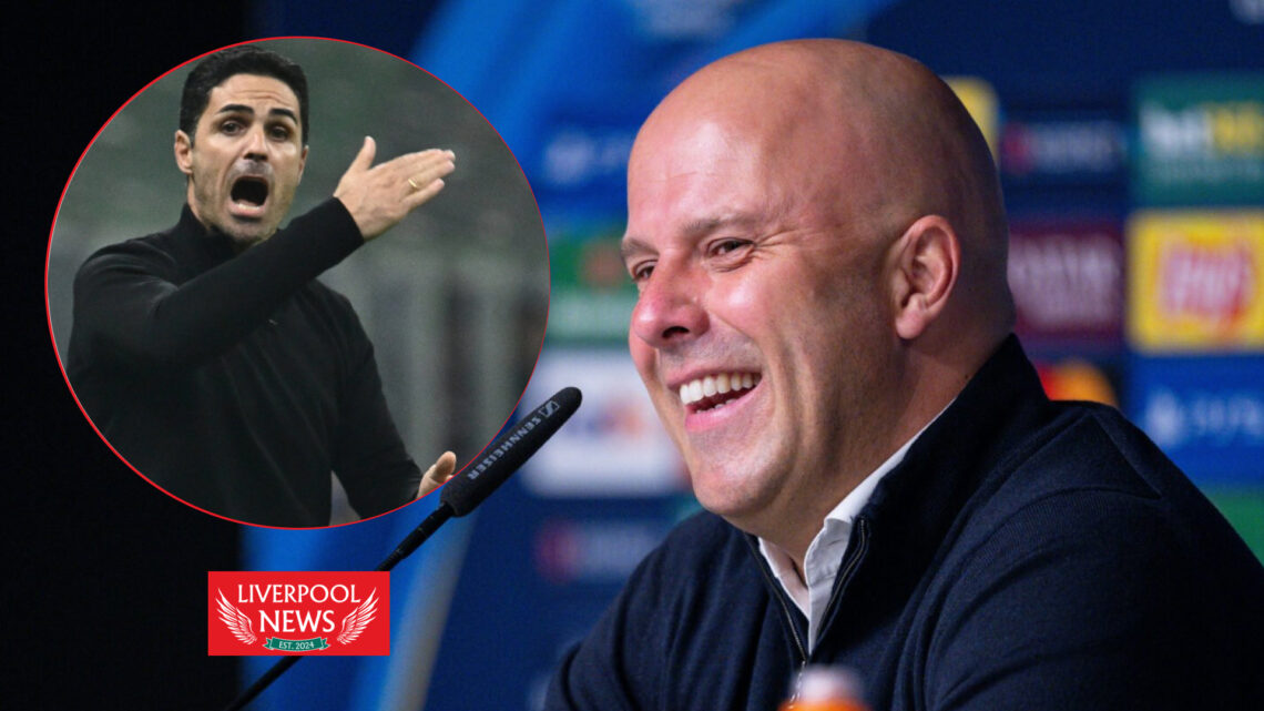 Arne Slot and Mikel Arteta