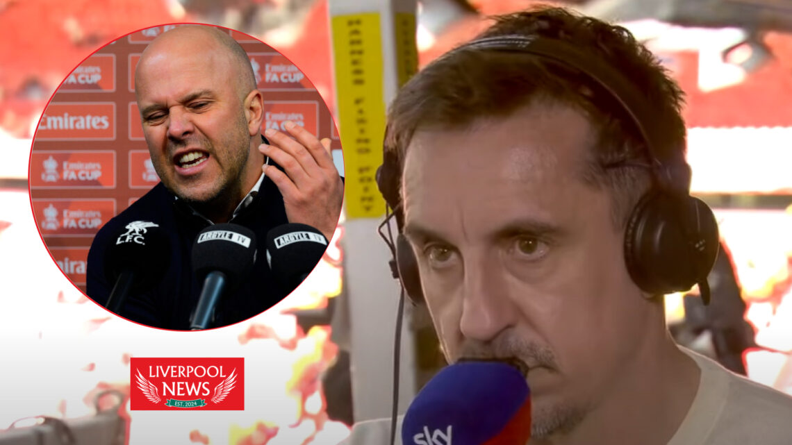 Arne Slot and Gary Neville