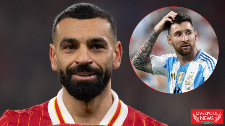 Mohamed Salah and Lionel Messi