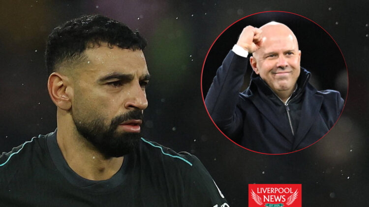 Mohamed Salah and Arne Slot