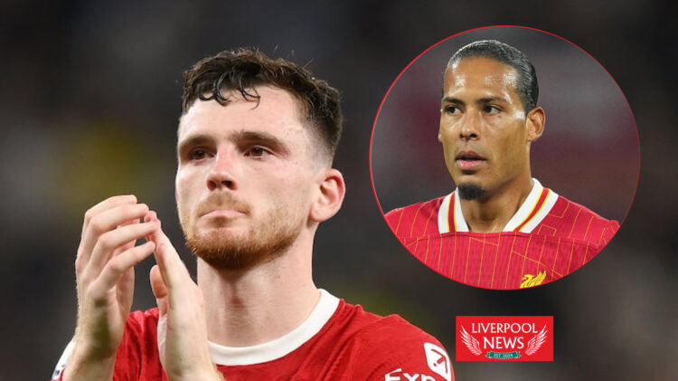 Andy Robertson and Virgil Van Dijk