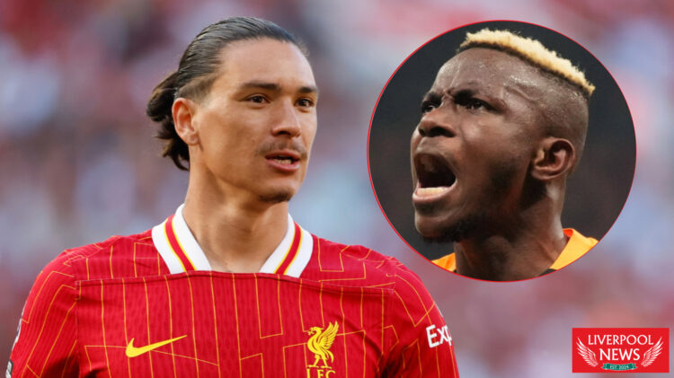 Liverpool striker Darwin Nunez and Victor Osimhen