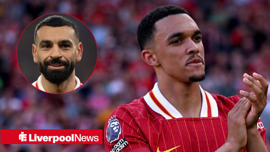 Trent Alexander-Arnold and Mohamed Salah