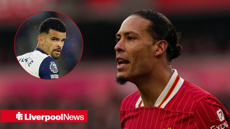 Liverpool captain Virgil van Dijk has sent a message to Dominic Solanke.