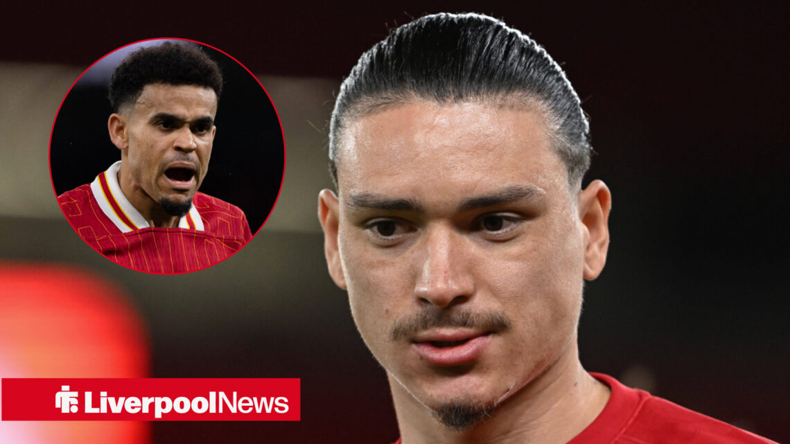 Liverpool stars Luis Diaz and Darwin Nunez.