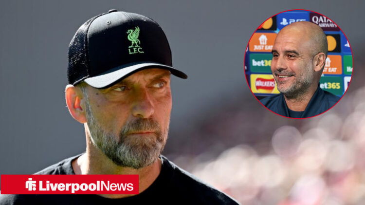 Liverpool legend Jurgen Klopp and Pep Guardiola were arch-rivals.