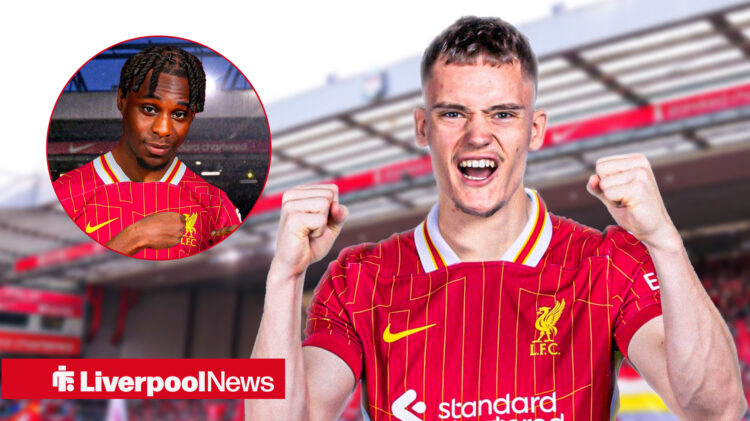 Liverpool signings Florian Wirtz and Jeremie Frimpong.