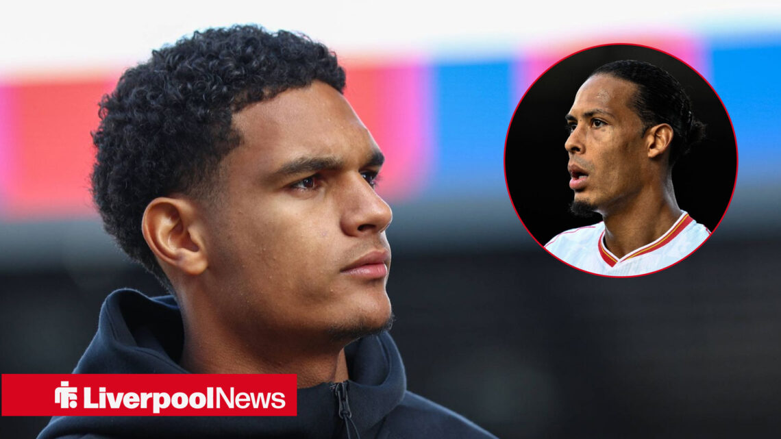 Liverpool stars Virgil van Dijk and Jarell Quansah.
