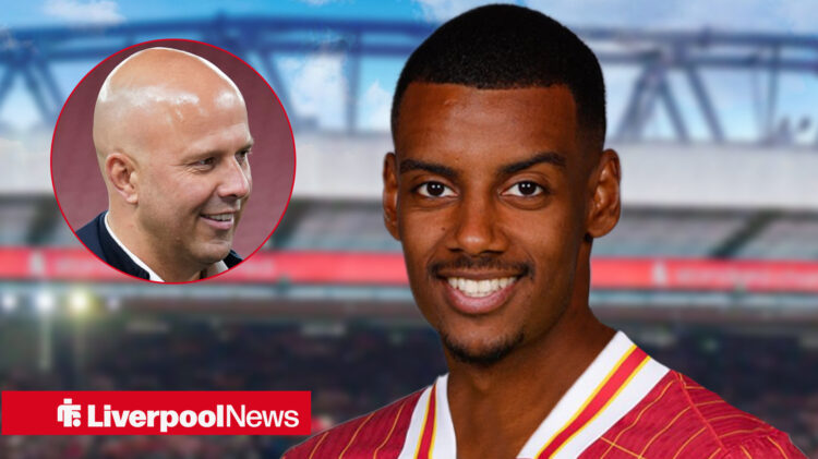 Liverpool manager Arne Slot and Newcastle United striker Alexander Isak