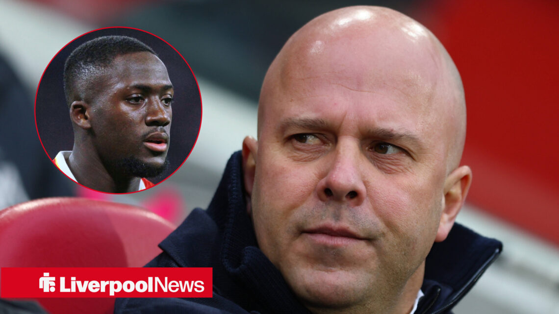 Liverpool manager Arne Slot and Ibrahima Konate