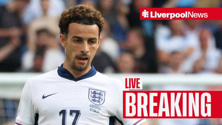 Liverpool star Curtis Jones playing for England