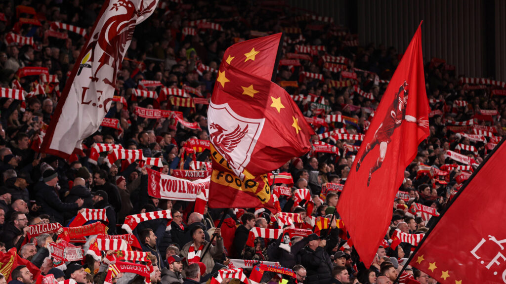 Liverpool fans at Anfield