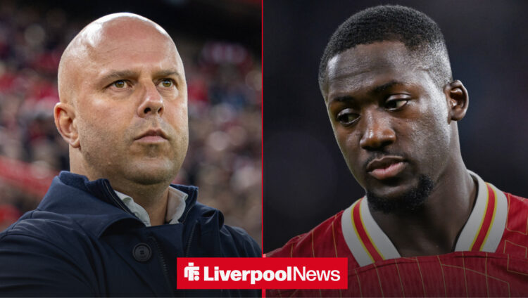 Arne Slot, Ibrahima Konate, Liverpool.